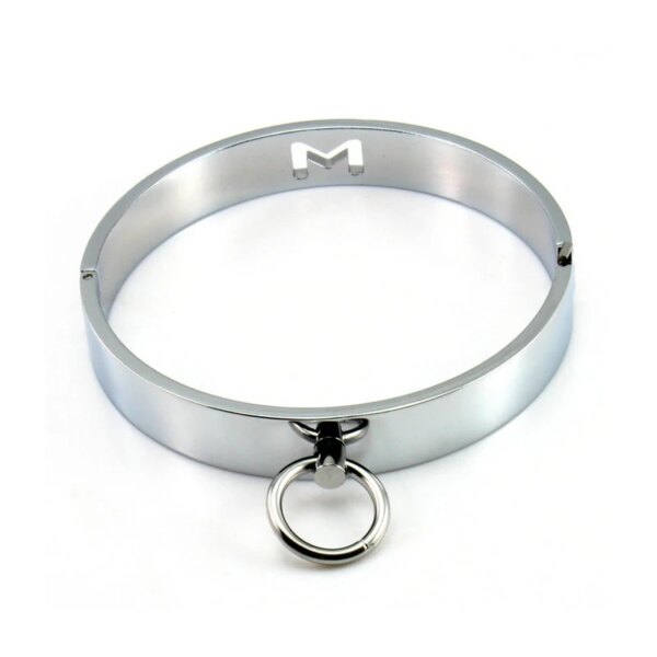SM Metal Stainless Steel  Neck Collar BDSM Sexy Leash Ring Chain Slave Bondage Toys Role Play Erotic Sex Toys For Women Men