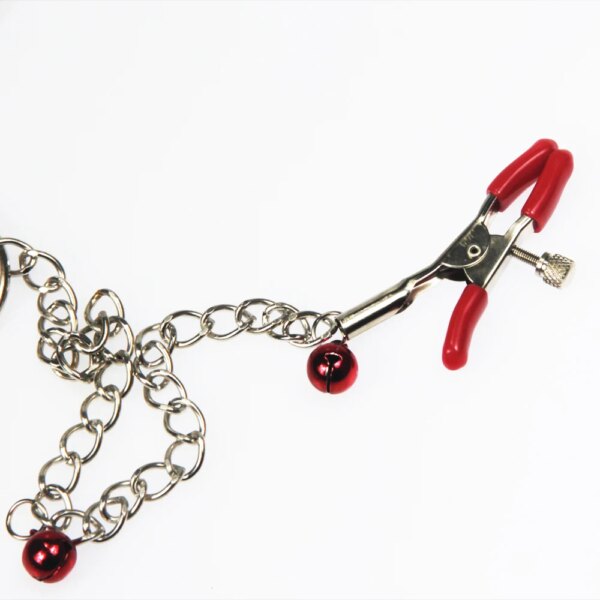 Novelty Adjustable Three-Headed Metal Nipple Clamps Clitoris Clip BDSM Bondage Restraints Adult Sex Toys For Couple