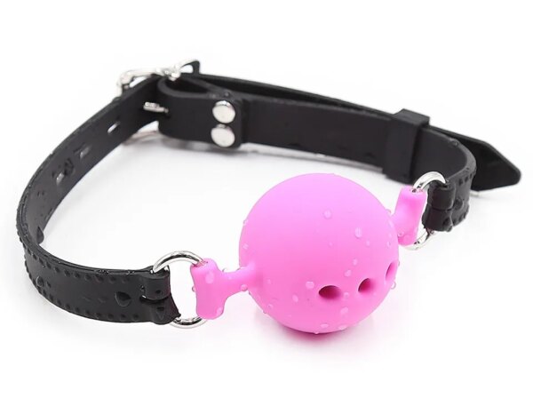 Soft Silicone Gag Ball BDSM Oral Bondage Gear Fetish Open Mouth Breathable Sex Toys For Couples Cosplay Slave Exotic Accessories