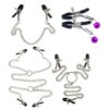 Metal Breast Nipples Clamps Clitoris Labium Clips Bondage Slave Restraints Adult Games Sex Toys For Women Couples Flirting