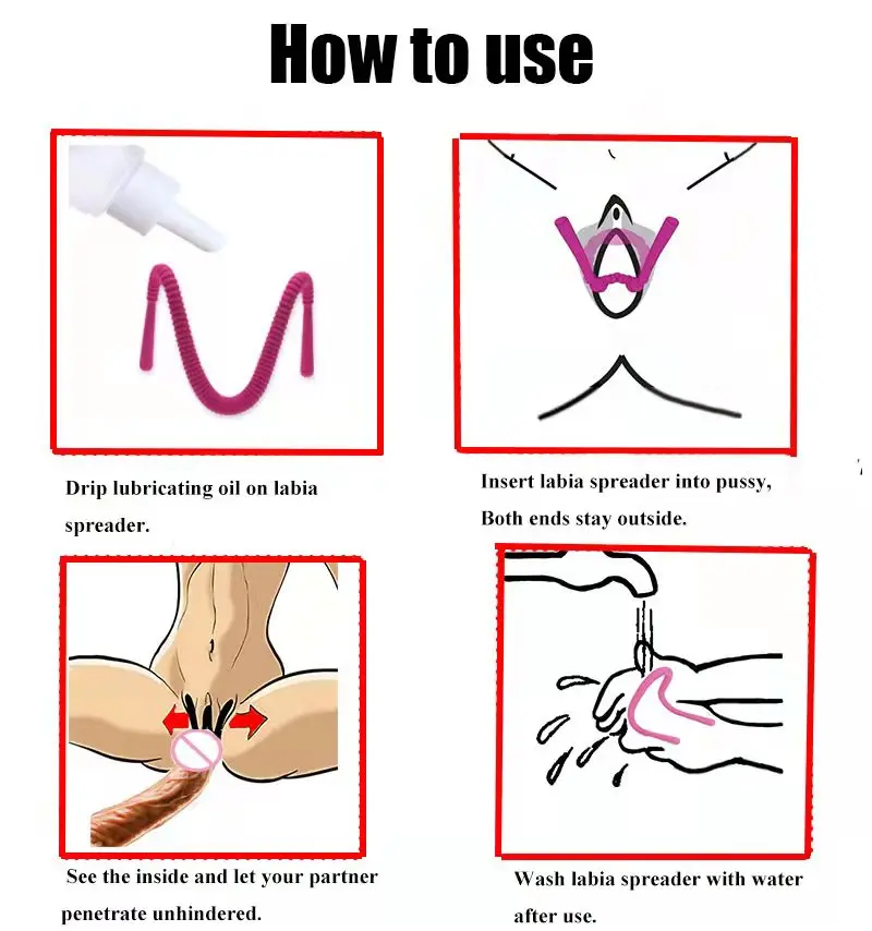 Labia Clamps Pussy Spreader Silicone Spot Clitoris Stimulation Oral Sex Vagina Speculum BDSM Bondage Spread Vaginal Lips Flirt