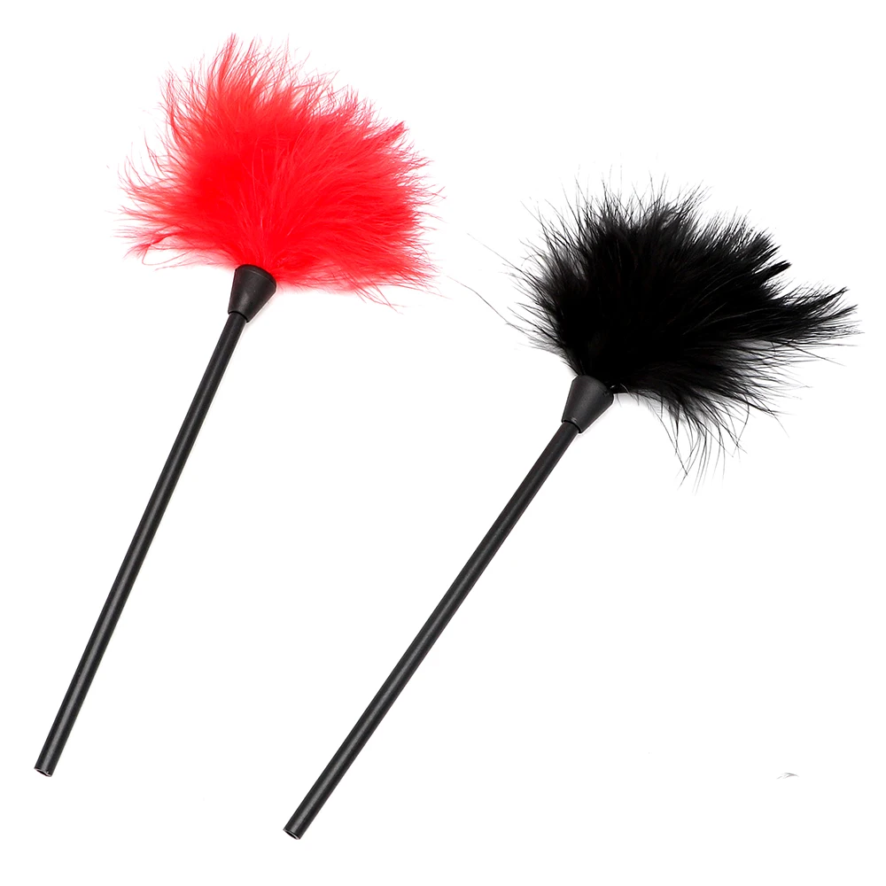 Sexy Flirting Feather Stick Spanking Sex Whips Bondage Sets Erotic Toys for Adults Games Couple Women Nipple Clitoris Stimulator