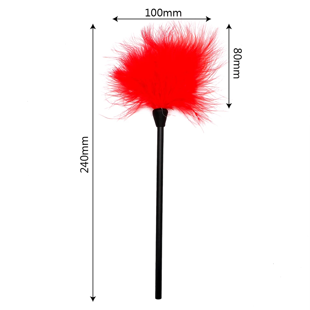 Sexy Flirting Feather Stick Spanking Sex Whips Bondage Sets Erotic Toys for Adults Games Couple Women Nipple Clitoris Stimulator