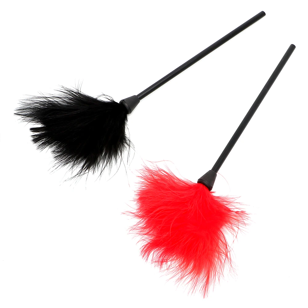 Sexy Flirting Feather Stick Spanking Sex Whips Bondage Sets Erotic Toys for Adults Games Couple Women Nipple Clitoris Stimulator
