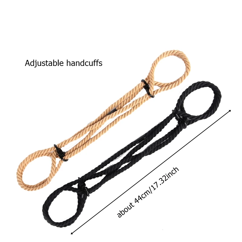 Adjustable Cotton Rope Handcuffs Sexi Fetish Hand Wrist Bdsm Binding Toys Sexy Sm Restraints Sex Bondage Slave Cuffs Adult Game