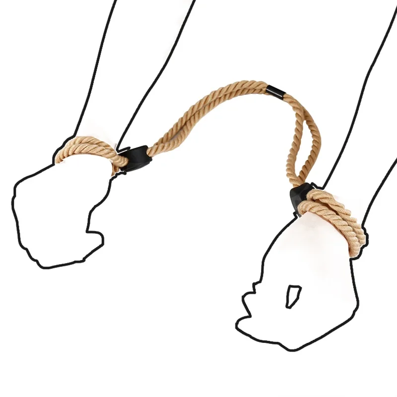 Adjustable Cotton Rope Handcuffs Sexi Fetish Hand Wrist Bdsm Binding Toys Sexy Sm Restraints Sex Bondage Slave Cuffs Adult Game