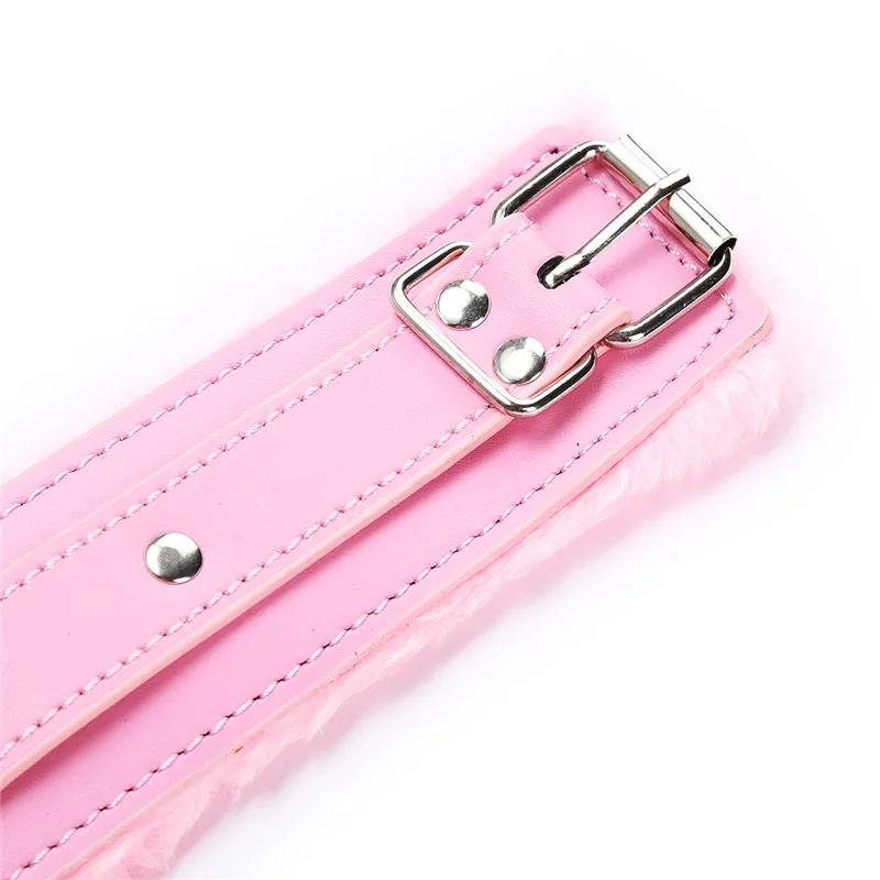 Sexy Pink PU Leather Chain Collar with Leash BDSM Bondage Sex Toys Fetishs Collar Adult Games Sex Accessories Toys for Adults