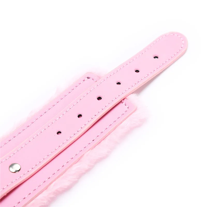 Sexy Pink PU Leather Chain Collar with Leash BDSM Bondage Sex Toys Fetishs Collar Adult Games Sex Accessories Toys for Adults