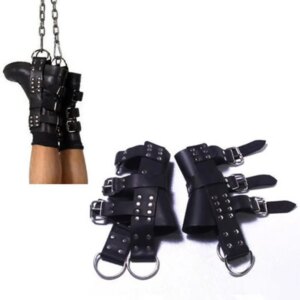 Suspension Hand Foot Bundle Bondage Slave Bdsm Adjustable Ankle Cuffs dults Sex Games Leather Bdsm Sex Tools Flirt For Couples