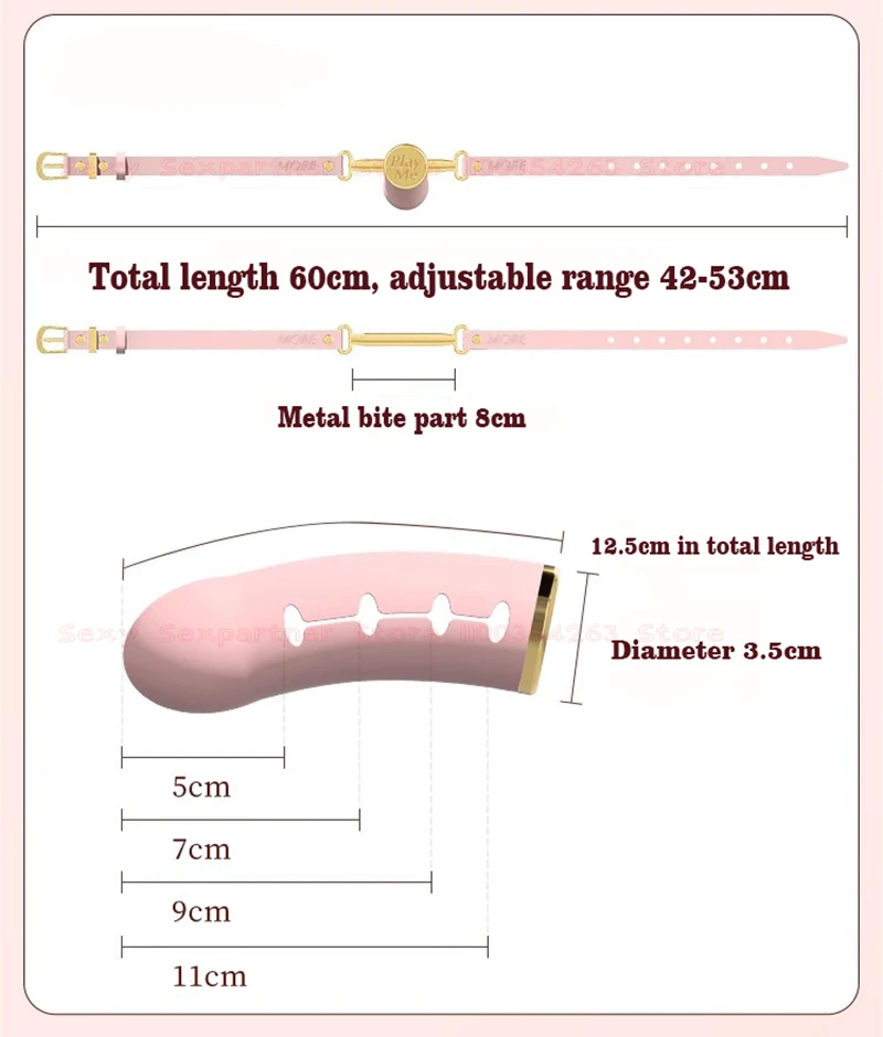 Bondage Deep Throat Mouth Plug Leather Adjusting Mouth Ball Simulation Dildo Bdsm Mouth Gag Sex Toys Flirt Sex Tools For Female