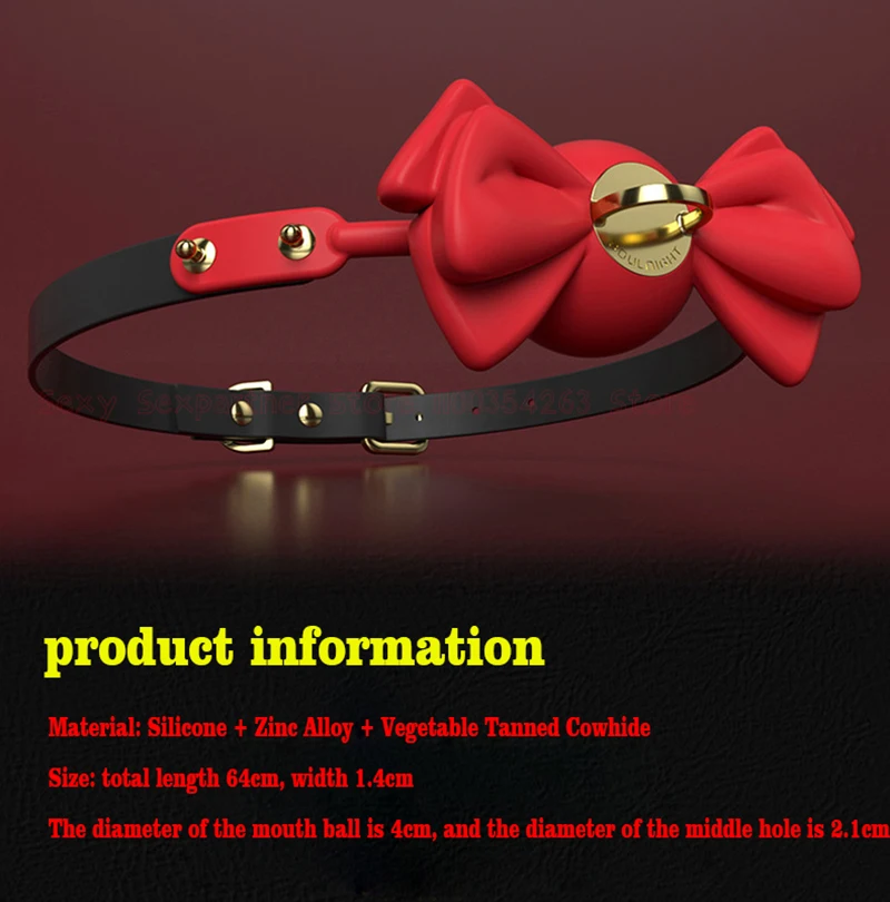 Bondage Deep Throat Mouth Plug Leather Adjusting Mouth Ball Simulation Dildo Bdsm Mouth Gag Sex Toys Flirt Sex Tools For Female