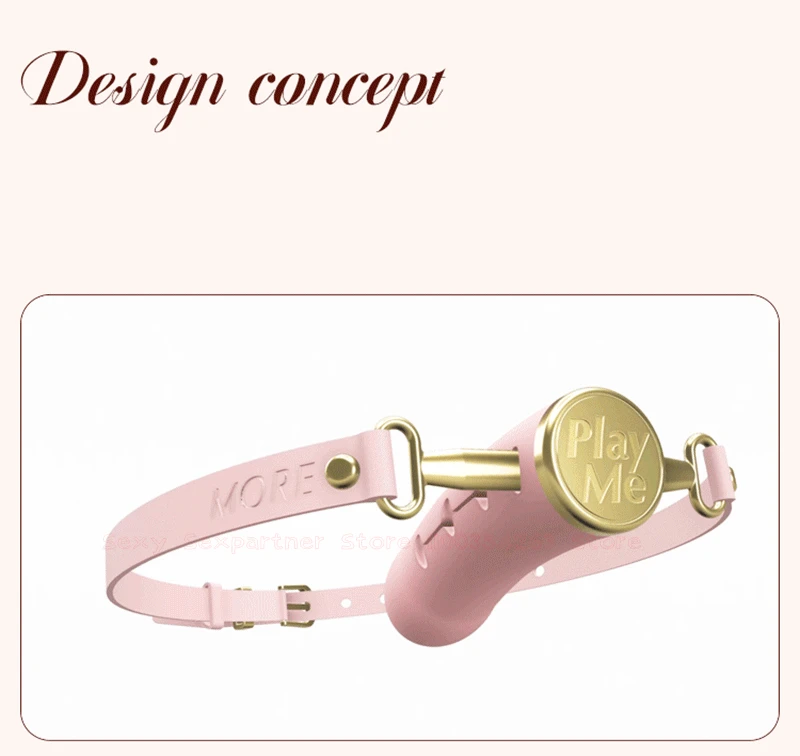 Bondage Deep Throat Mouth Plug Leather Adjusting Mouth Ball Simulation Dildo Bdsm Mouth Gag Sex Toys Flirt Sex Tools For Female