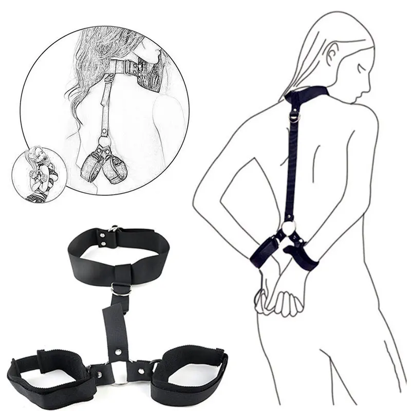 BDSM Bondage Kit Restraints Fetish Erotic Sex Toys For Couples Women Bandage Bed Slave Collars Handcuffs Open Adult Games Shop
