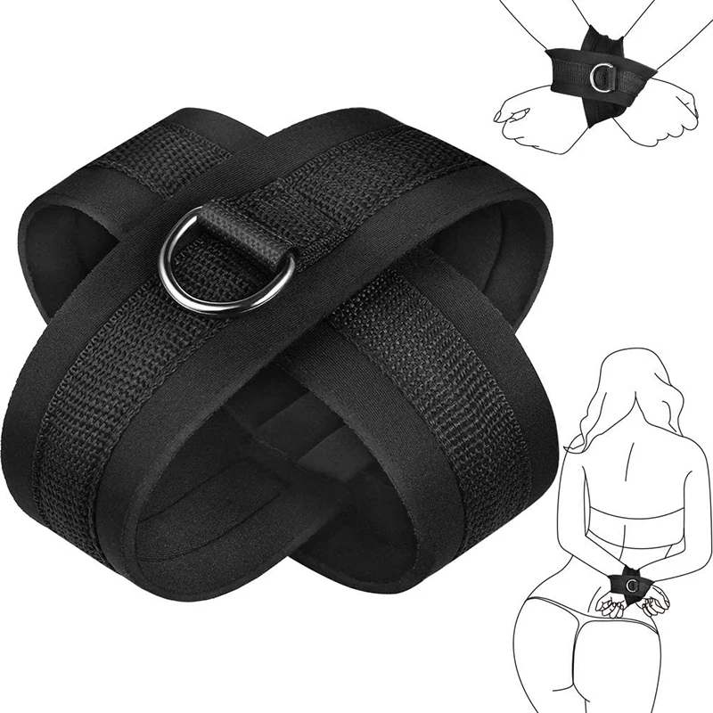 BDSM Bondage Kit Restraints Fetish Erotic Sex Toys For Couples Women Bandage Bed Slave Collars Handcuffs Open Adult Games Shop