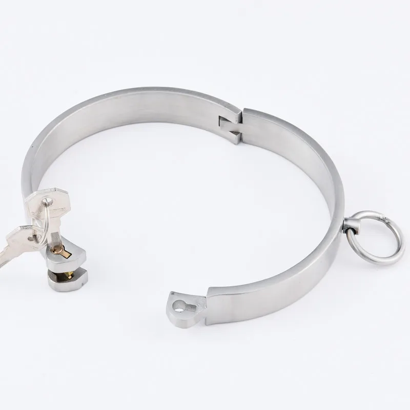 New 304 Stainless Steel Collar Choker BDSM Bondage Choking Neck Collar Fetish Slave Restraints Adult Game Sex Shop For Couples New 304 Stainless Steel Collar Choker BDSM Bondage Choking Neck Collar Fetish Slave Restraints Adult Game Sex Shop For Couples
