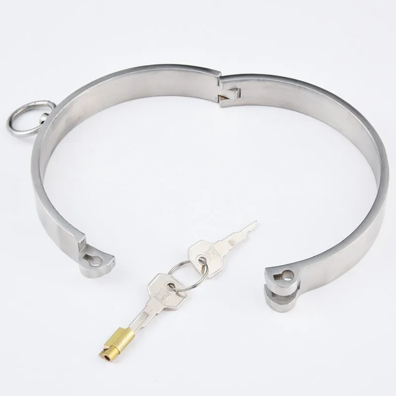 New 304 Stainless Steel Collar Choker BDSM Bondage Choking Neck Collar Fetish Slave Restraints Adult Game Sex Shop For Couples New 304 Stainless Steel Collar Choker BDSM Bondage Choking Neck Collar Fetish Slave Restraints Adult Game Sex Shop For Couples