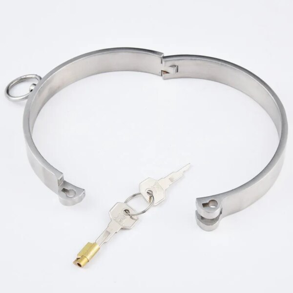 New 304 Stainless Steel Collar Choker BDSM Bondage Choking Neck Collar Fetish Slave Restraints Adult Game Sex Shop For Couples