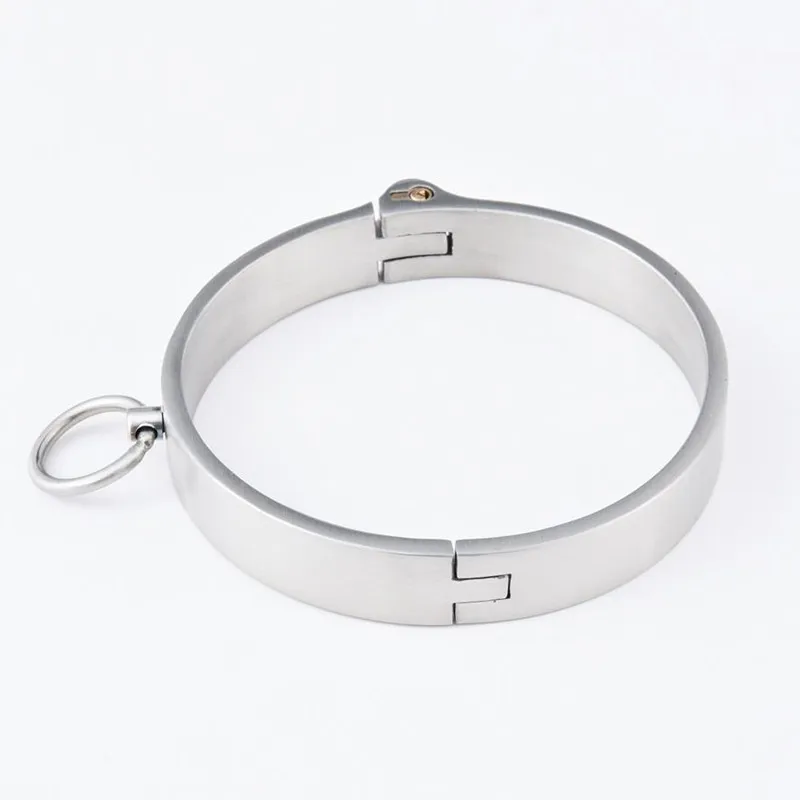New 304 Stainless Steel Collar Choker BDSM Bondage Choking Neck Collar Fetish Slave Restraints Adult Game Sex Shop For Couples New 304 Stainless Steel Collar Choker BDSM Bondage Choking Neck Collar Fetish Slave Restraints Adult Game Sex Shop For Couples