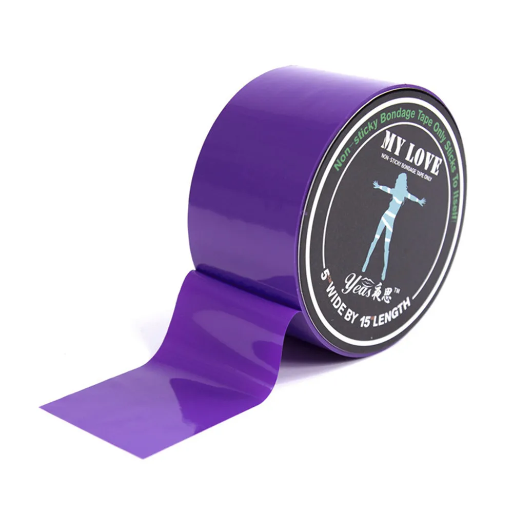BDSM Static Bondage Restraints Electrostatic No Glue Adhesive Tape Adsorption Alternative Tied Roleplay Adult Erotic Sex Toys