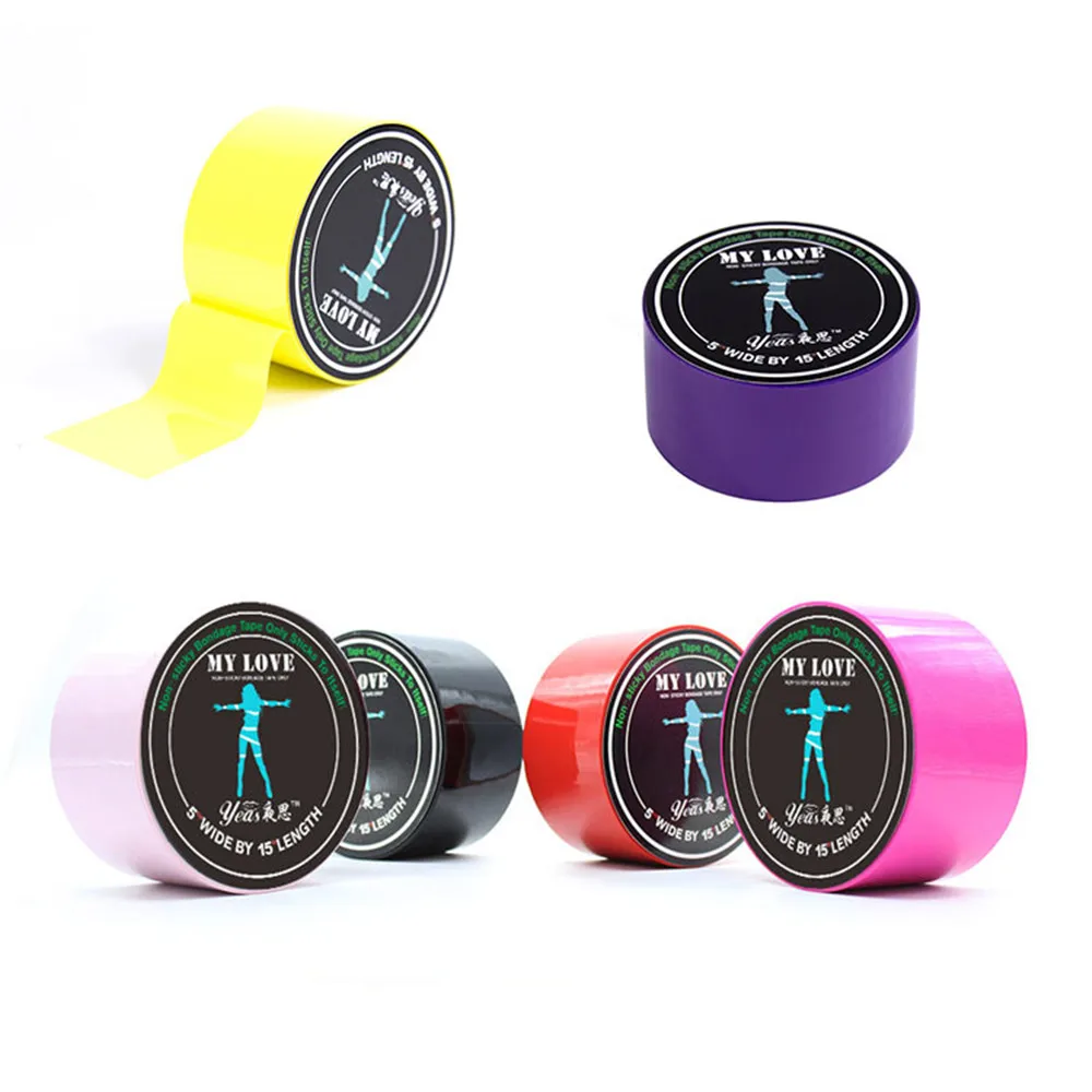 BDSM Static Bondage Restraints Electrostatic No Glue Adhesive Tape Adsorption Alternative Tied Roleplay Adult Erotic Sex Toys