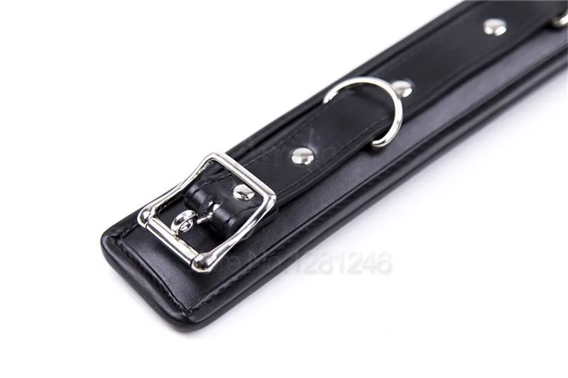 BDSM Leather Dog Collar Slave Bondage Belt With Chains Can Lockable, Fetish Erotic Sex Products Adult Toys For Woman Men Couples