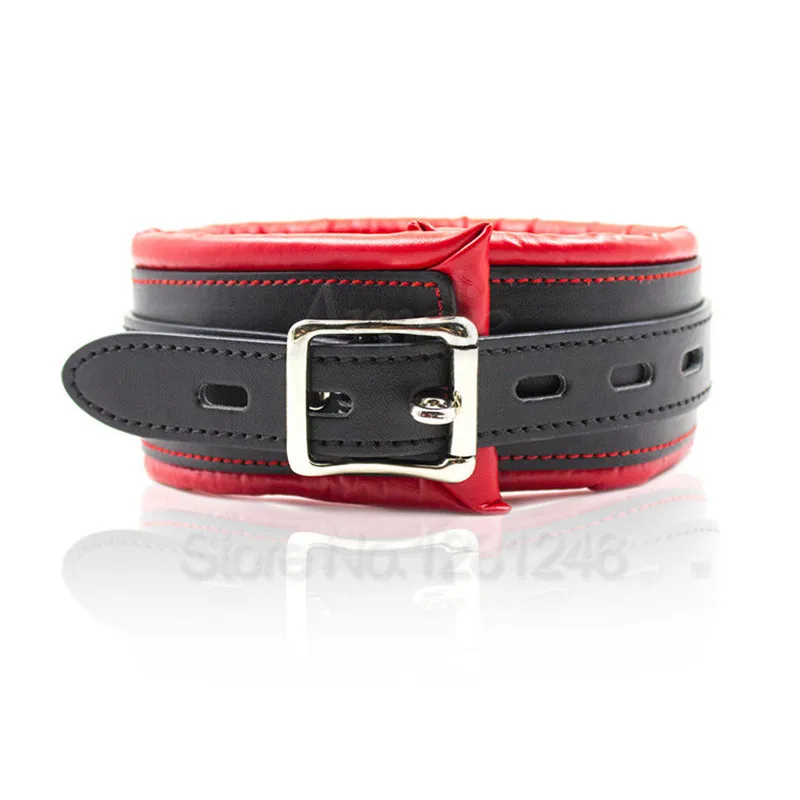 BDSM Leather Dog Collar Slave Bondage Belt With Chains Can Lockable, Fetish Erotic Sex Products Adult Toys For Woman Men Couples