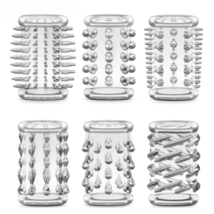 6Pcs/7Pcs Cock Ring Penis Enlarge Sleeve Lock Semen Sex Toys for Men Delay Ejaculation Cockring Sex Products Adult Games