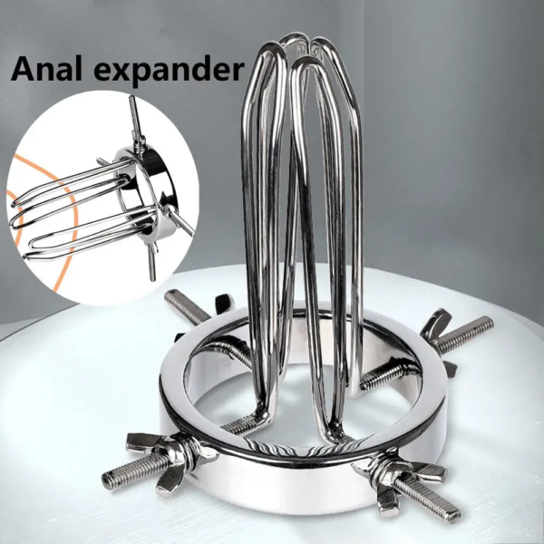 Metal Anal Dilator Butt Plug Vagina Speculum Unisex Sex Stopper BDSM Enema Adult Erotic Toys for Men Women Couples Anus Trainer