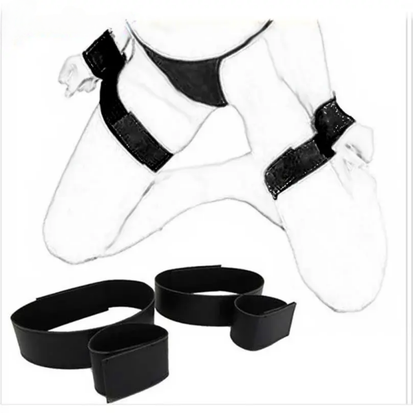 Bondage Handcuff Wrist & Ankle Cuffs Kit Intimate Contact Adjustable Sexual Assistance Restraints Kit for Couples Sex Flirt Toy