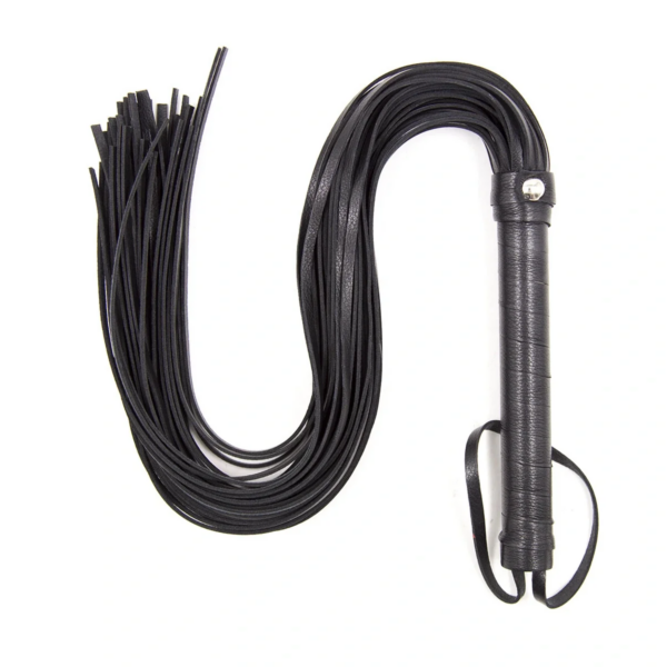 Erotic black and red leather tassel whip sm bondage couple toys sex supplies