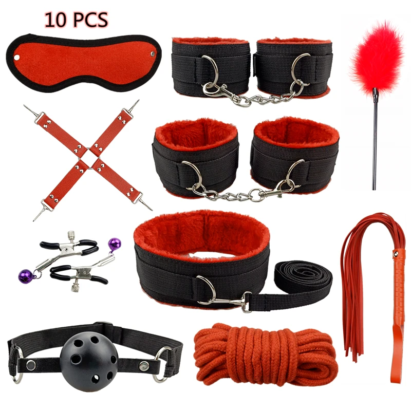 Bondage Set Sex Toys Bdsm Handcuffs Vibrator Anal Plug sm Whip Erotic Toys Adult Games Sex Shop Harness Sexy Toys For Couples Bondage Set Sex Toys Bdsm Handcuffs Vibrator Anal Plug sm Whip Erotic Toys Adult Games Sex Shop Harness Sexy Toys For Couples