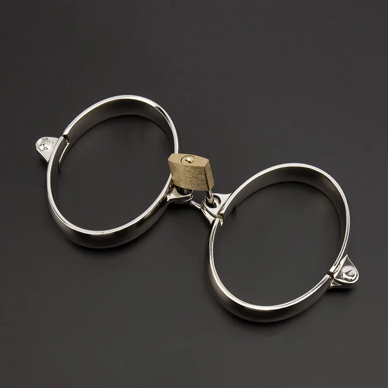 Erotic Goods for Adults Metal Handcuffs Shackles Lockable Ankle Cuffs bdsm Bondage Restraints Adult Games Sex Toys for Couples