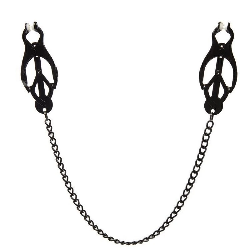 Metal Nipple Clamps Clips with Chain Clitoris Stimulator Steel Nipple Breast Clamps Slave Bondage Flirting Women Sex Toy Metal Nipple Clamps Clips with Chain Clitoris Stimulator Steel Nipple Breast Clamps Slave Bondage Flirting Women Sex Toy