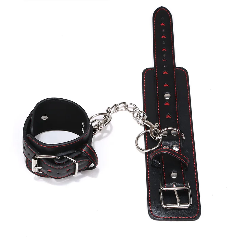 PU Leather Sexy Handcuffs Collar Gag Hollow LOVE Restraints Foot Cuffs Bdsm Sex Toys for Couples Bondage Erotic Women Adult Game PU Leather Sexy Handcuffs Collar Gag Hollow LOVE Restraints Foot Cuffs Bdsm Sex Toys for Couples Bondage Erotic Women Adult Game