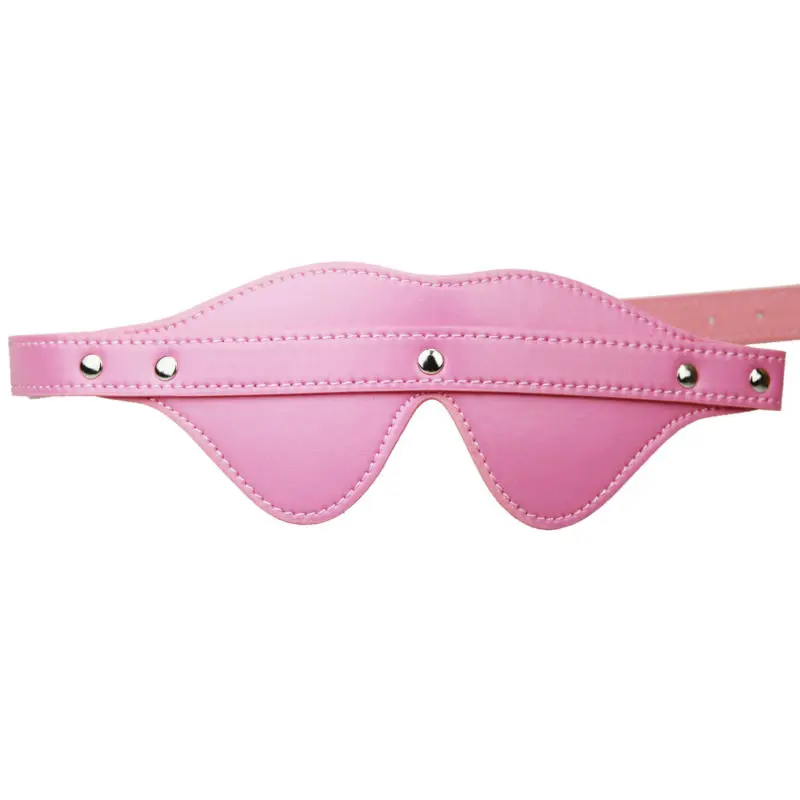 PU Leather Blindfold Sex Eye Mask SM Flirt Masquerade Cosplay Bondage Spanking Sex Toy for Couples Adult Games Erotic Accessory