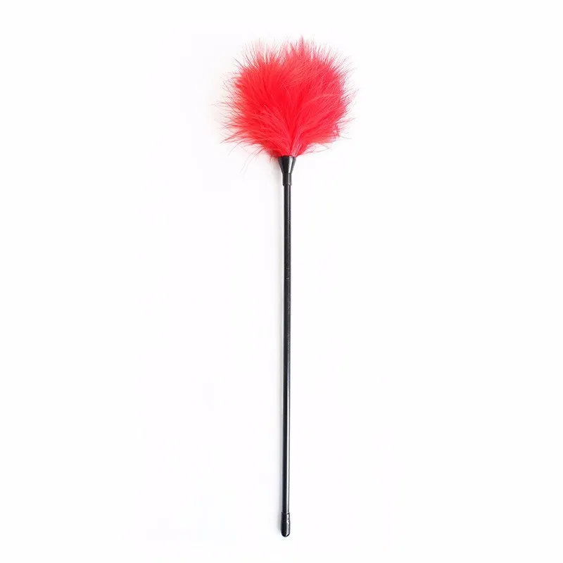 20/27cm Sex Whip Flirting Feather Spank Flogger Clit Stimulation SM Cosplay Bondage Slave Erotic Accessory Sex Toys for Couples