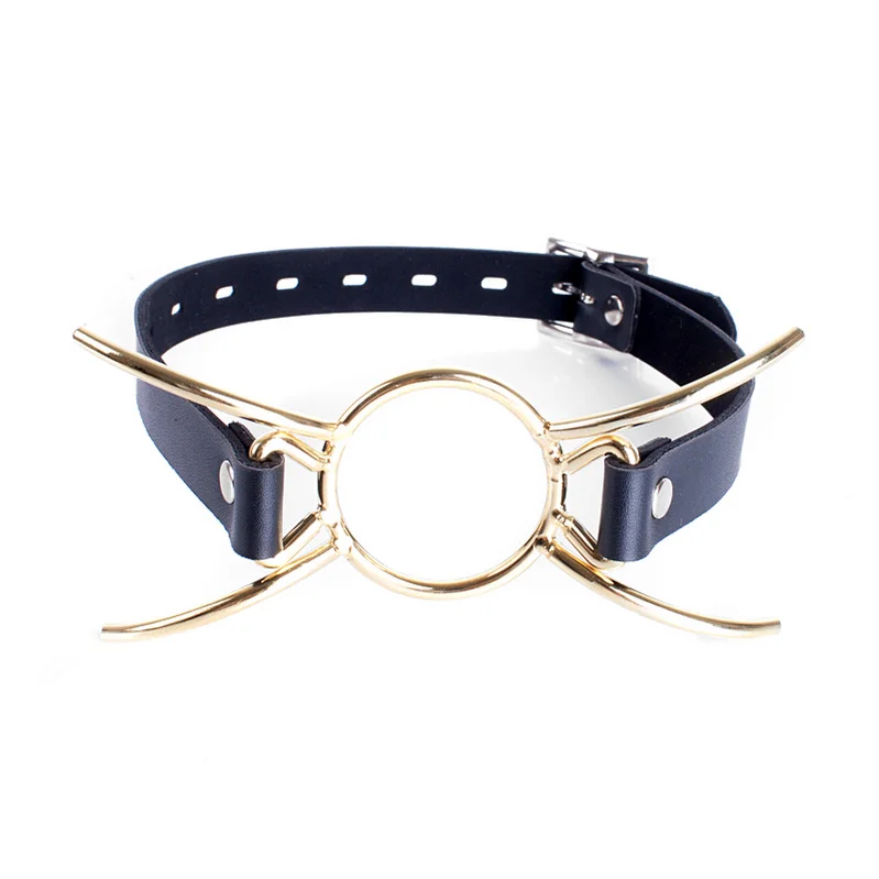 A Font with Cover Open Mouth Gag Restraints Flirting Bondage Slave Fetish Adult Game Erotic BDSM Sex Toy for Couples Extreme Sex