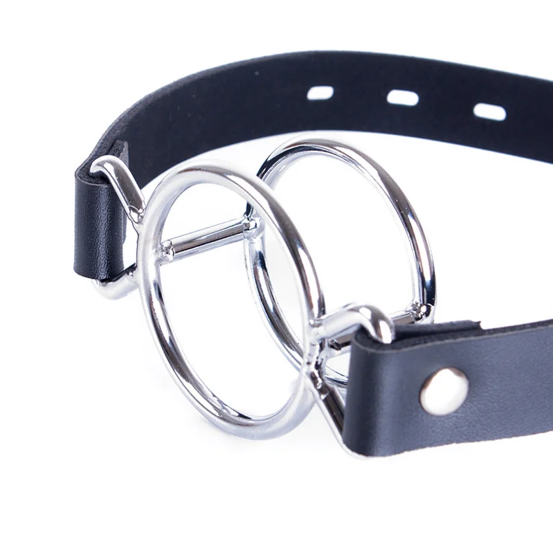A Font with Cover Open Mouth Gag Restraints Flirting Bondage Slave Fetish Adult Game Erotic BDSM Sex Toy for Couples Extreme Sex