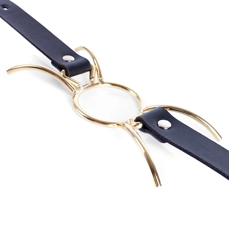 A Font with Cover Open Mouth Gag Restraints Flirting Bondage Slave Fetish Adult Game Erotic BDSM Sex Toy for Couples Extreme Sex