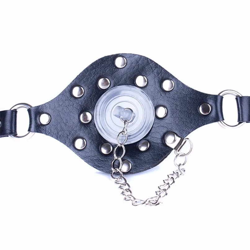 A Font with Cover Open Mouth Gag Restraints Flirting Bondage Slave Fetish Adult Game Erotic BDSM Sex Toy for Couples Extreme Sex