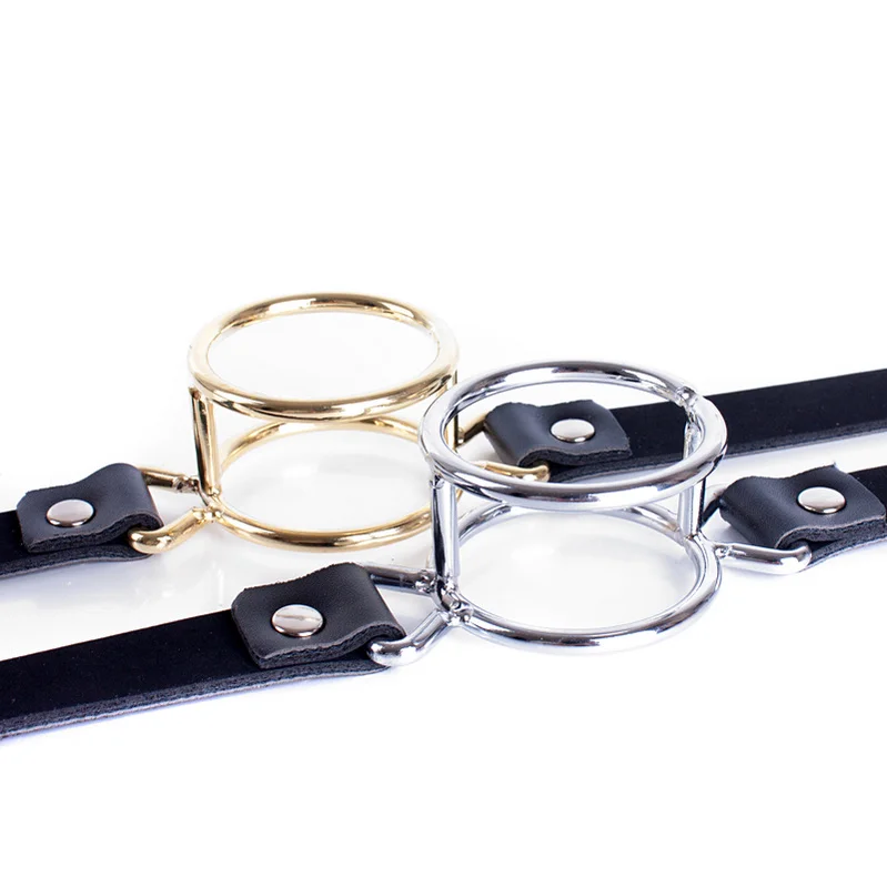 A Font with Cover Open Mouth Gag Restraints Flirting Bondage Slave Fetish Adult Game Erotic BDSM Sex Toy for Couples Extreme Sex