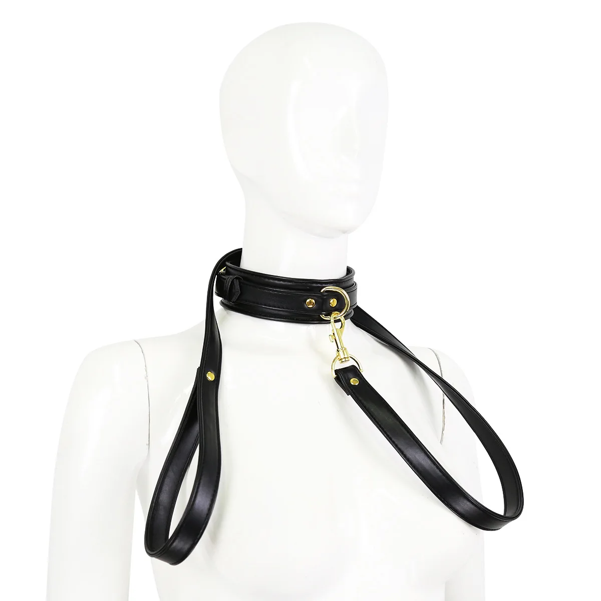 Thierry BDSM Products Bondage PU Leather Collar With Leash Erotic Sex Toys Restraint Fetish Adult Games Sex Toys For Couples Thierry BDSM Products Bondage PU Leather Collar With Leash Erotic Sex Toys Restraint Fetish Adult Games Sex Toys For Couples