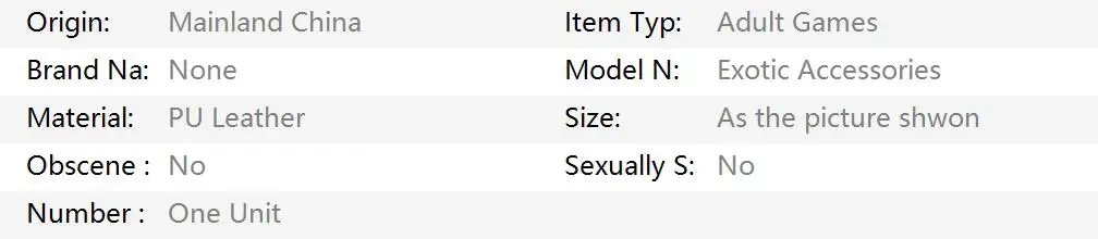Sex Shop Fetish Bondage Whip Role Play Erotic Games In Couples  Femdom Spanking Slave Bdsm Gay Sadomasochism Exotic Accessories