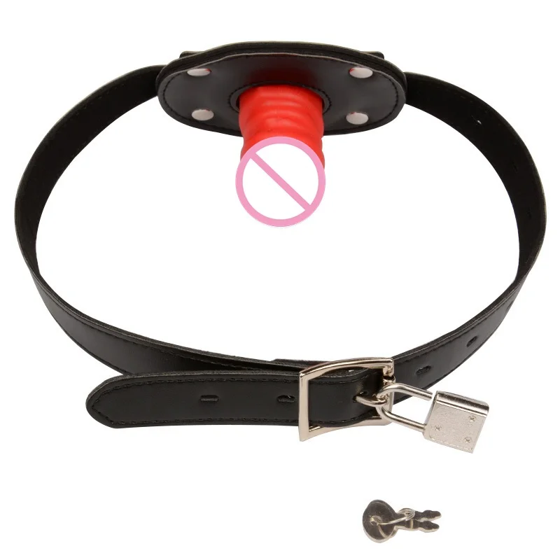 Adult Game Erotic Toys Strap On Penis Open Mouth Oral Dildo Gag Fetish Bdsm Bondage Restraints Play Slave Sex Toys For Couples