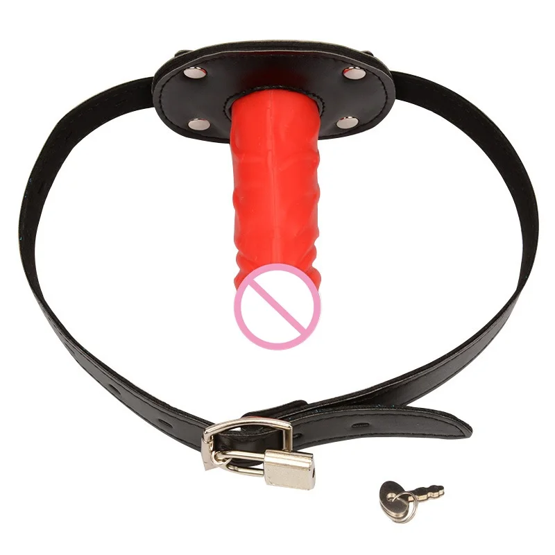 Adult Game Erotic Toys Strap On Penis Open Mouth Oral Dildo Gag Fetish Bdsm Bondage Restraints Play Slave Sex Toys For Couples