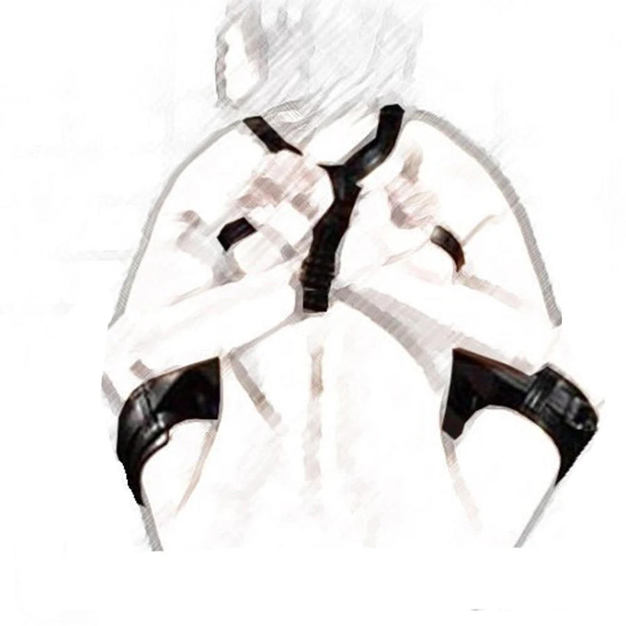 BDSM Thigh Sling Spreader,Leg Open Restraint Bondage Harness with Handcuffs,Sex Position Aid,Sexy Costumes