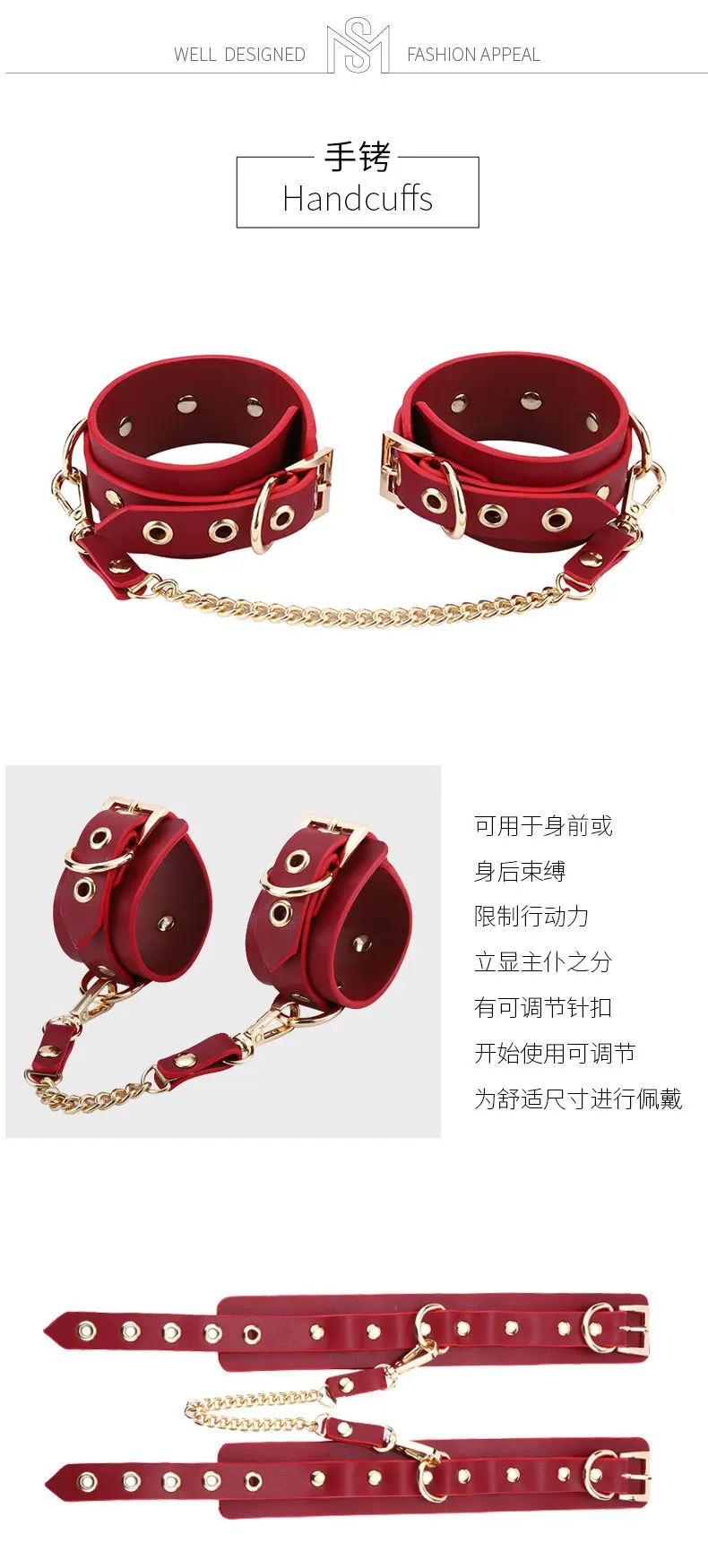 Thierry Sex Couple Genuine Leather Bdsm Bondage Set Restraints Collars Ankle Cuff Handcuffs Sex Toys For Women Adult Games