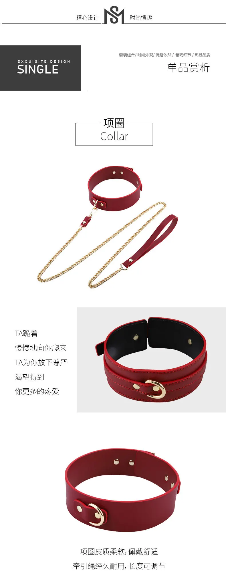 Thierry Sex Couple Genuine Leather Bdsm Bondage Set Restraints Collars Ankle Cuff Handcuffs Sex Toys For Women Adult Games