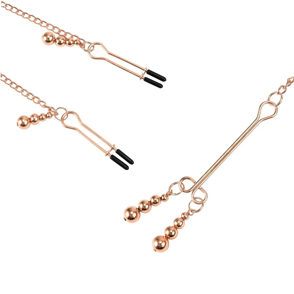 Female Labia Clitoris Nipple Clamp With Chain Stimulator Metal Long Nipple Clips Breast Bondage Restraint Slave Sex Toy Female Labia Clitoris Nipple Clamp With Chain Stimulator Metal Long Nipple Clips Breast Bondage Restraint Slave Sex Toy