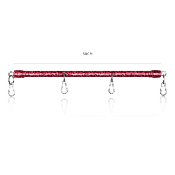 Stainless Steel Metal PU Leather Spreader Bar Bondage For Handcuffs Wrist Ankle Restraint BDSM Accessory Erotic Sex Toy